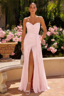 Seraphina Strapless Ruched Maxi Dress