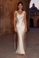 Lucinda Satin Maxi Bridesmaid Dress