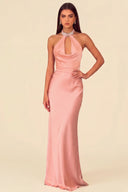 Seraphina Satin Maxi Evening Dress