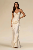 Lucinda Satin Spaghetti Straps Bridesmaid Dress