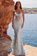 Aurora Strapless Corset Mermaid Gown