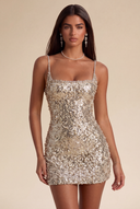Aurora Sequin Bead Mini Dress