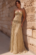 Aurora Beaded Mermaid Evening Gown