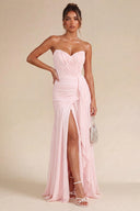 Seraphina Strapless Ruched Maxi Dress