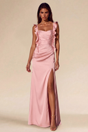 Lucinda Satin Maxi Bridesmaid Dress
