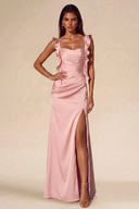 Lucinda Satin Maxi Bridesmaid Dress