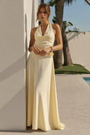 Lucinda Halter Cowl Neck Bridesmaid Dress