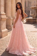 Elowen Lace Ballgown with Waist Bow Sash