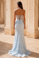 Valeria Halter Lace Applique Prom Gown