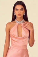 Seraphina Satin Maxi Evening Dress