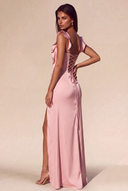 Lucinda Satin Maxi Bridesmaid Dress