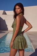 Cleopatra Sequin Mini Party Dress