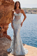 Aurora Strapless Corset Mermaid Gown