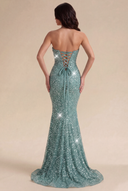 Isabella Strapless Sequin Mermaid Prom Gown