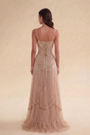 Valeria Beaded Mermaid Evening Gown