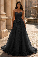 Elowen Lace Ballgown with Waist Bow Sash