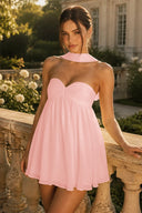 Seren Strapless Mini Homecoming Dress