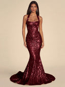 Seraphina Sequin Mermaid Evening Gown