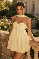 Seren Strapless Mini Homecoming Dress