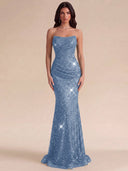 Isabella Strapless Sequin Mermaid Prom Gown