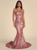 Seraphina Sequin Mermaid Evening Gown