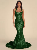 Seraphina Sequin Mermaid Evening Gown