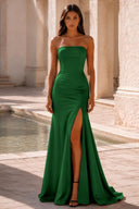 Vivienne Strapless Satin Formal Gown