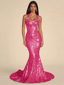 Seraphina Sequin Mermaid Evening Gown