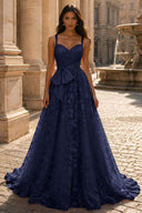 Elowen Lace Ballgown with Waist Bow Sash