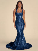 Seraphina Sequin Mermaid Evening Gown