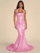 Seraphina Sequin Mermaid Evening Gown