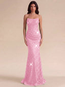 Isabella Strapless Sequin Mermaid Prom Gown