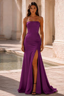 Vivienne Strapless Satin Formal Gown