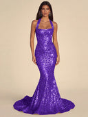 Seraphina Sequin Mermaid Evening Gown