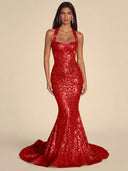 Seraphina Sequin Mermaid Evening Gown