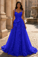 Elowen Lace Ballgown with Waist Bow Sash