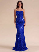 Isabella Strapless Sequin Mermaid Prom Gown