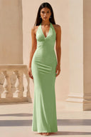 Lucinda Halter Maxi Bridesmaid Dress