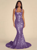 Seraphina Sequin Mermaid Evening Gown