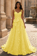 Elowen Lace Ballgown with Waist Bow Sash