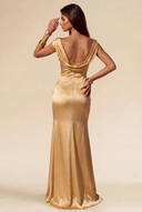 Aurora Satin Maxi Evening Dress