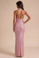 Cassiopeia Sequin Halter Prom Gown