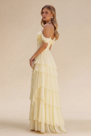 Loveland Off-Shoulder Ruffled Bridesmaid Dress