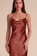 Lucinda Satin Slip Bridesmaid Dress