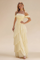 Loveland Off-Shoulder Ruffled Bridesmaid Dress