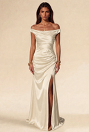 Aurora Satin Maxi Evening Dress