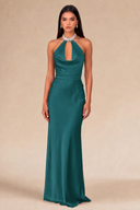 Seraphina Satin Maxi Evening Dress