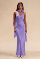 Isabella Satin Maxi Bridesmaid Dress