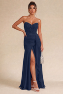 Seraphina Strapless Ruched Maxi Dress