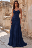 Aurora Beaded Mermaid Evening Gown